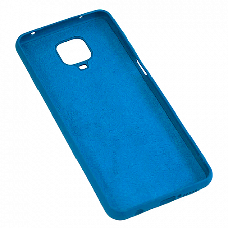 Накладка Silicone Case для Redmi Note 9 (Голубой)