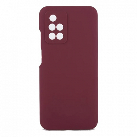 Накладка Silicone Case для Redmi 10 (Вишневый)
